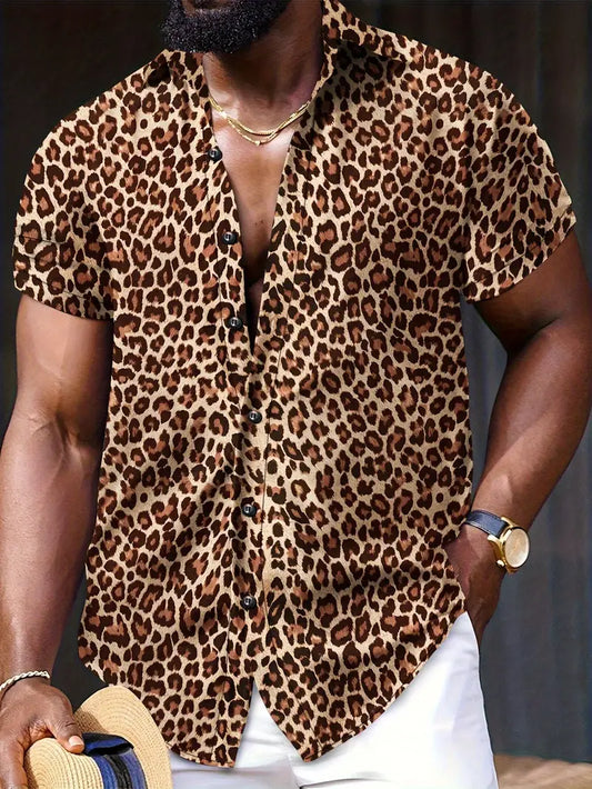 Chemise Léopard Homme – Style Décontracté & Tendance pour l’Été