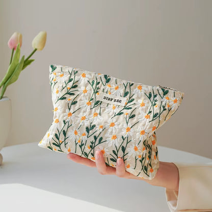 Fashion Leopard Print Women'S Makeup Bag Large-Capacity Cosmetics Skin Care Product Storage Bag Toiletry Bag Portable Liner Bag