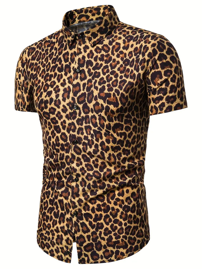 Chemise Léopard Homme – Style Décontracté & Tendance pour l’Été