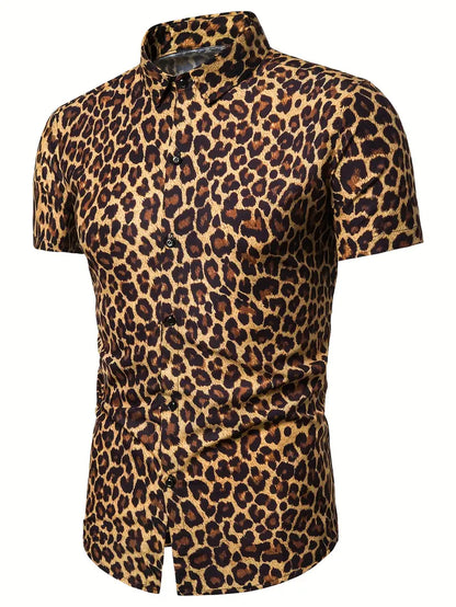 Chemise Léopard Homme – Style Décontracté & Tendance pour l’Été