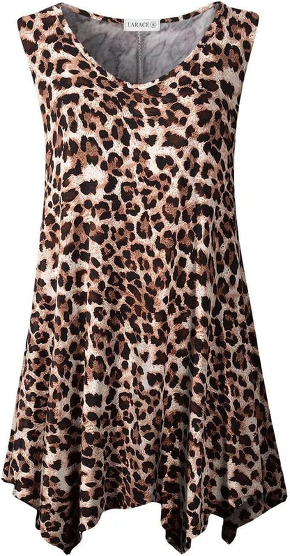 plus Size Tank Tops for Women V Neck T Shirts Summer Sleeveless Tunic Tops Loose Fit Flowy Blouse