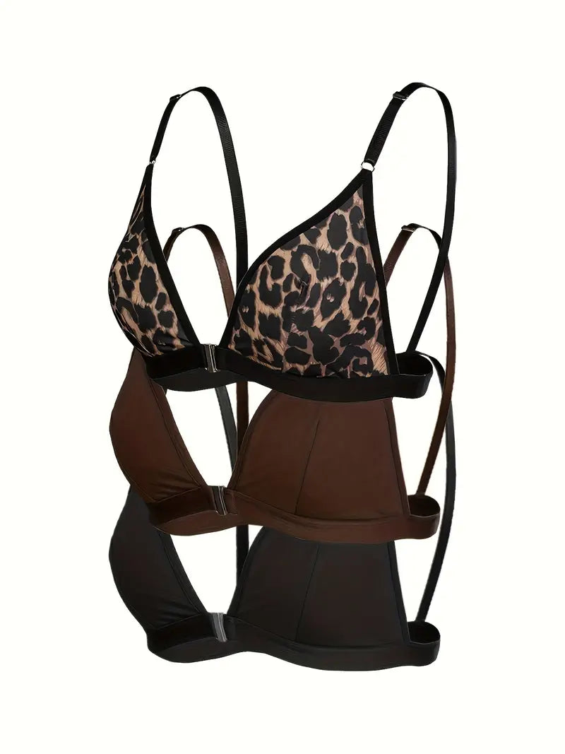 Lot de 3 Soutiens-Gorge Élégants Femme | Confort & Style