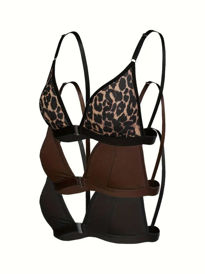 Lot de 3 Soutiens-Gorge Élégants Femme | Confort & Style