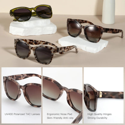 Fashion Cateye Polarized Sunglasses for Women - Jungle Line