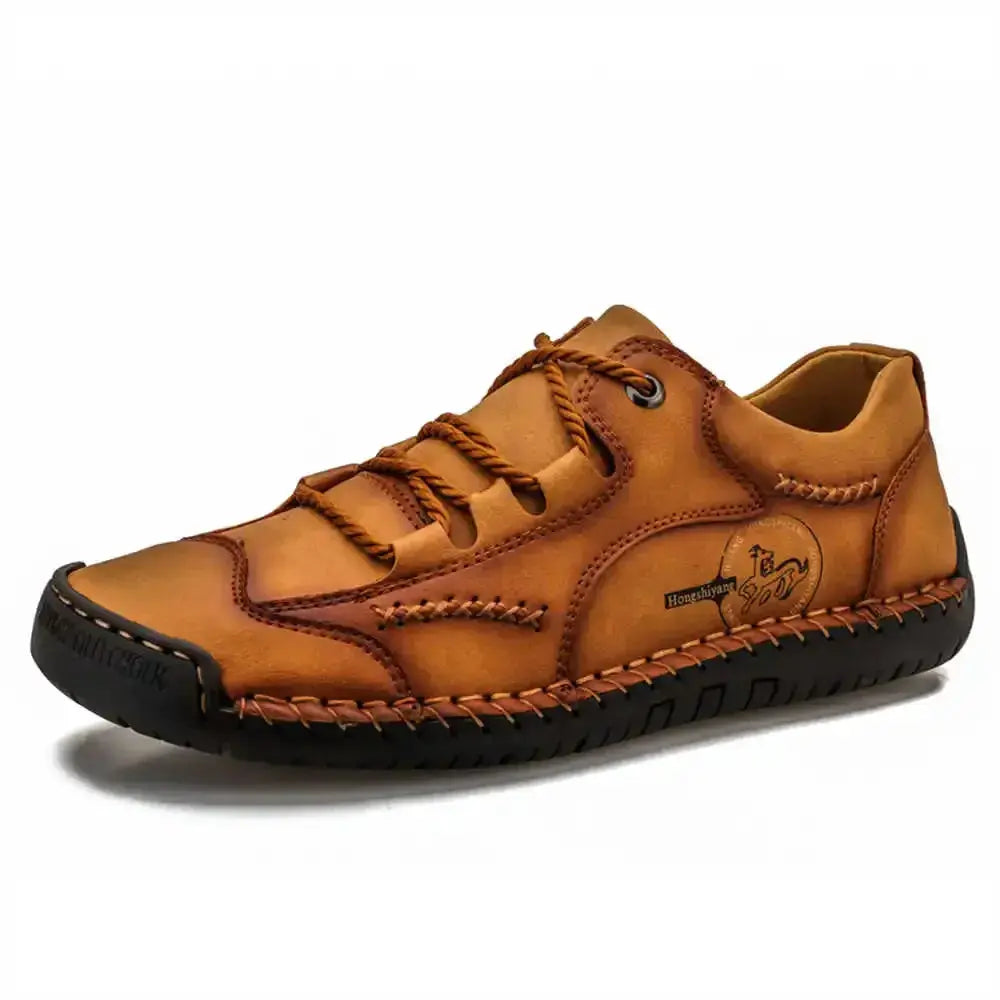 Anti Slip With Lacing Leopard Shoes Elegant Mens Ankle Boots Jungle Line