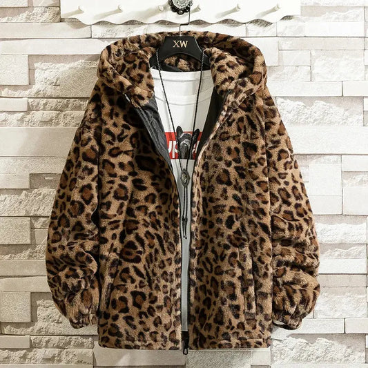 Leopard Print Jacket Loose and Comfortable Jungle Line