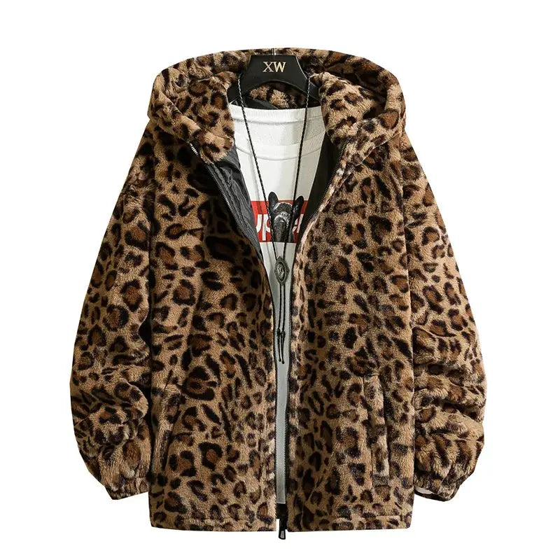 Leopard Print Jacket Loose and Comfortable Jungle Line