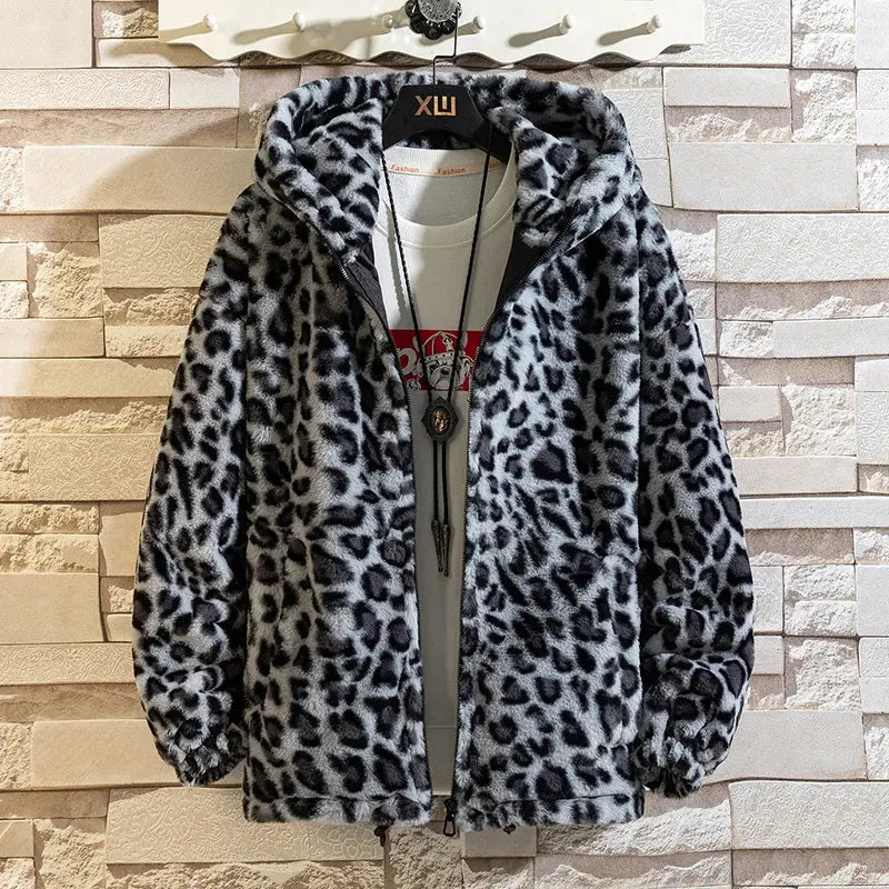 Leopard Print Jacket Loose and Comfortable Jungle Line