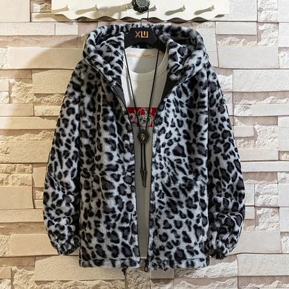 Leopard Print Jacket Loose and Comfortable Jungle Line