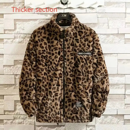 Leopard Print Jacket Loose and Comfortable Jungle Line