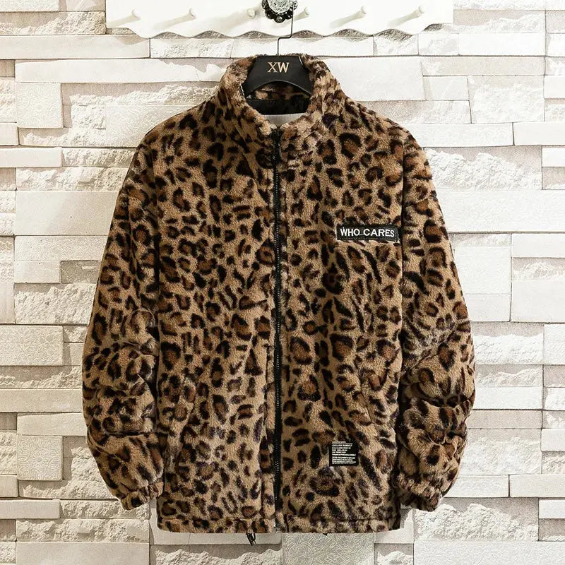 Leopard Print Jacket Loose and Comfortable Jungle Line