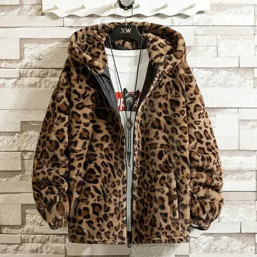 Leopard Print Jacket Loose and Comfortable Jungle Line