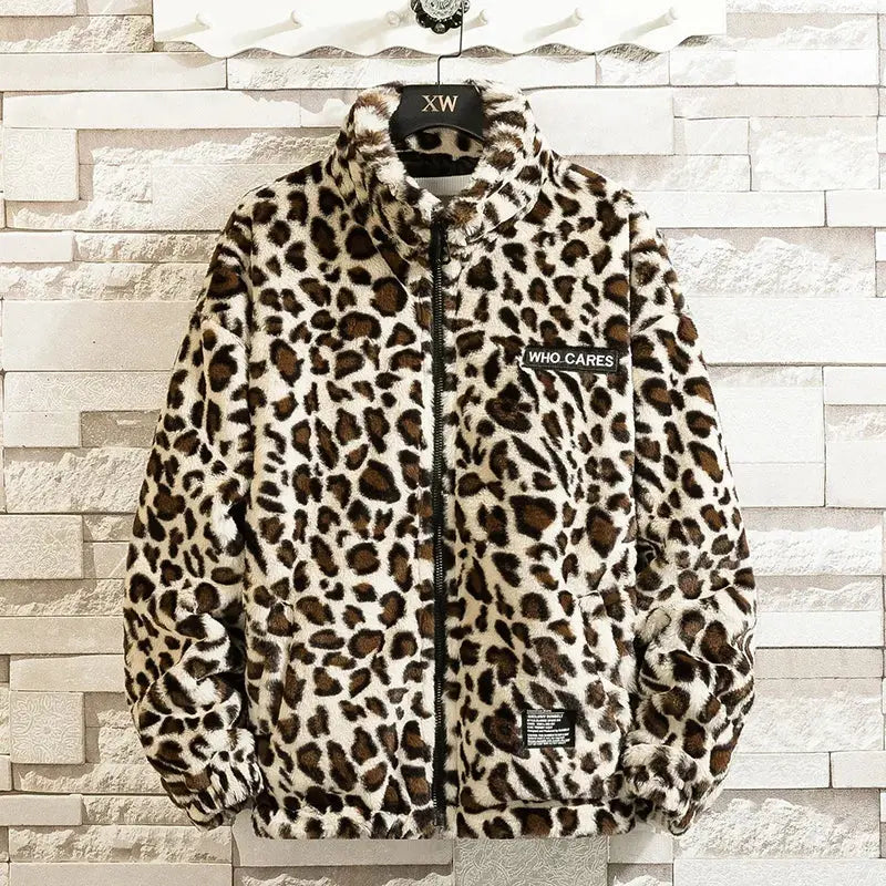 Leopard Print Jacket Loose and Comfortable Jungle Line