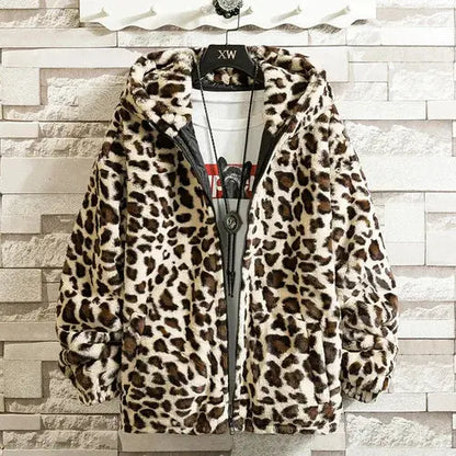 Leopard Print Jacket Loose and Comfortable Jungle Line