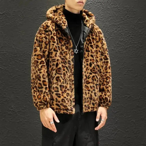 2024 Autumn and Winter New Leopard Print Jacket Jungle Line