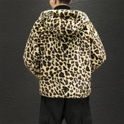 2024 Autumn and Winter New Leopard Print Jacket Jungle Line