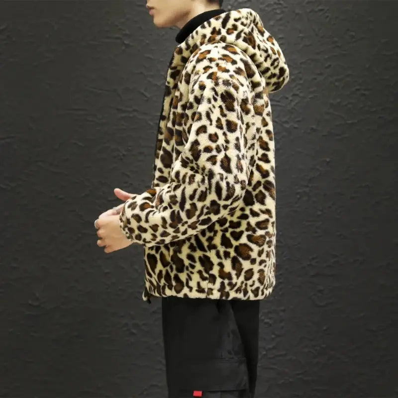 2024 Autumn and Winter New Leopard Print Jacket Jungle Line