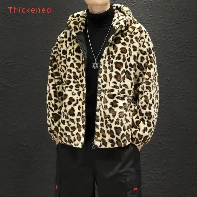 2024 Autumn and Winter New Leopard Print Jacket Jungle Line
