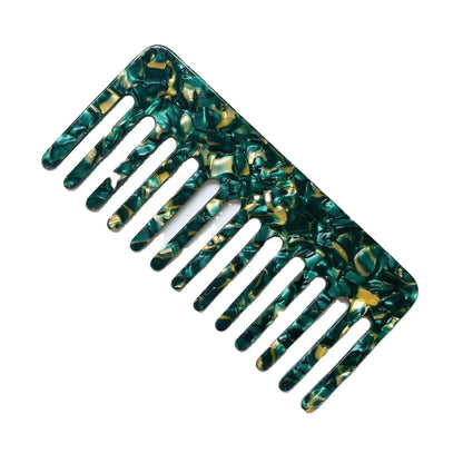 Korean Simple Acetate Hair Styling Comb Women Girls Antistatic Hair Comb Headdress Marbled Leopard Hair Comb Head Massage Brush