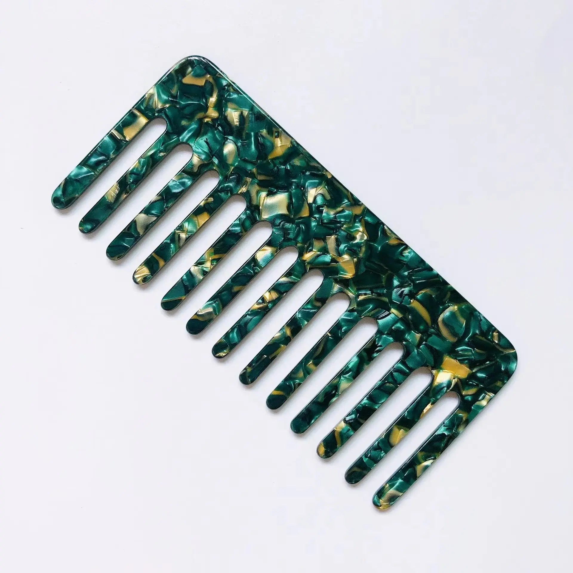 Korean Simple Acetate Hair Styling Comb Women Girls Antistatic Hair Comb Headdress Marbled Leopard Hair Comb Head Massage Brush