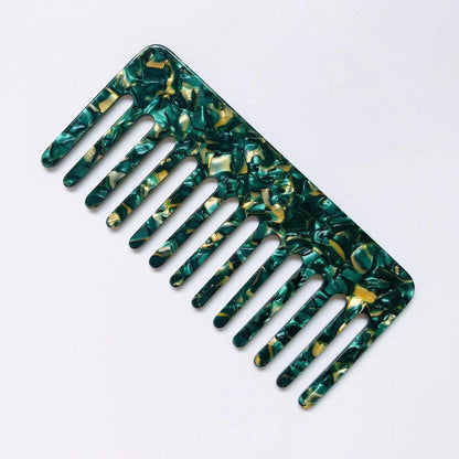 Korean Simple Acetate Hair Styling Comb Women Girls Antistatic Hair Comb Headdress Marbled Leopard Hair Comb Head Massage Brush