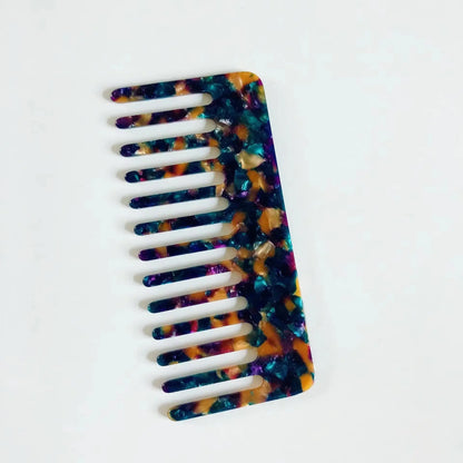 Korean Simple Acetate Hair Styling Comb Women Girls Antistatic Hair Comb Headdress Marbled Leopard Hair Comb Head Massage Brush