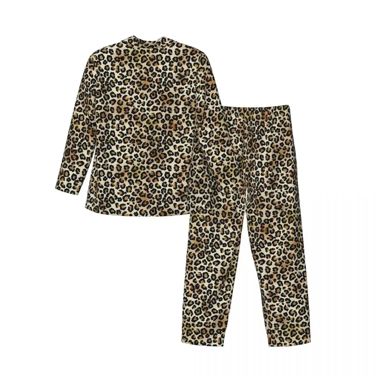 Pajamas Man Brown Leopard Print Sleep Sleepwear Jungle Line