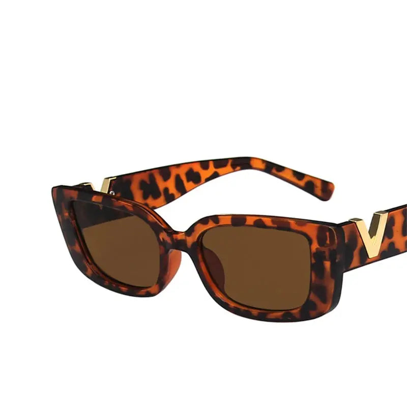 Retro Rectangle Sunglasses Women Brand Designer - Jungle Line
