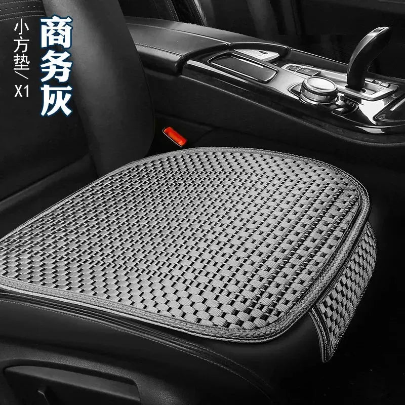 Gray Summer Ice Silk car seat covers by Jungle Line, non-slip and wear-resistant for comfortable vehicle interior protection.
