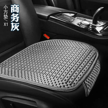 Gray Summer Ice Silk car seat covers by Jungle Line, non-slip and wear-resistant for comfortable vehicle interior protection.
