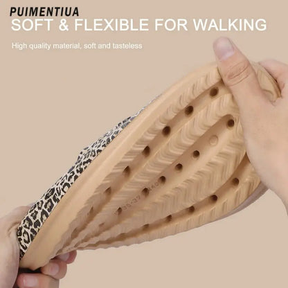 Leopard Print Cloud Slippers For  Men Jungle Line