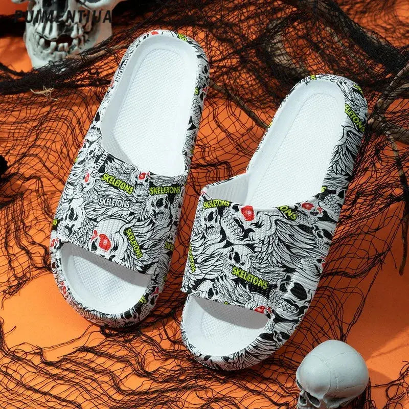 Leopard Print Cloud Slippers For  Men Jungle Line