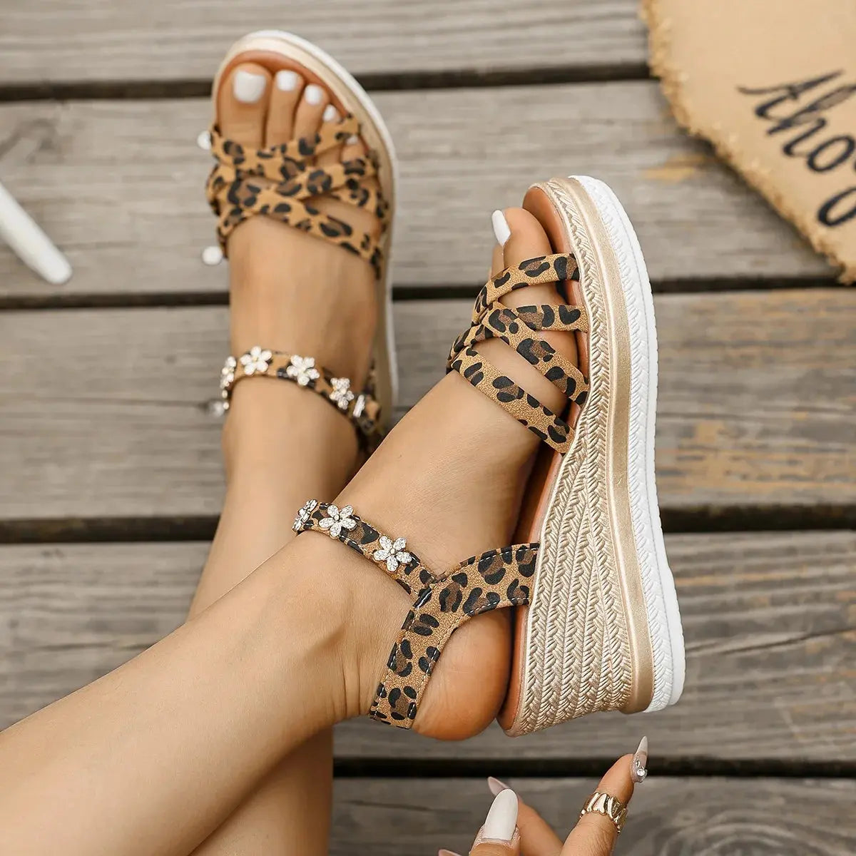 Sexy Leopard Print Platform Sandals Women 2025 Summer - Jungle Line