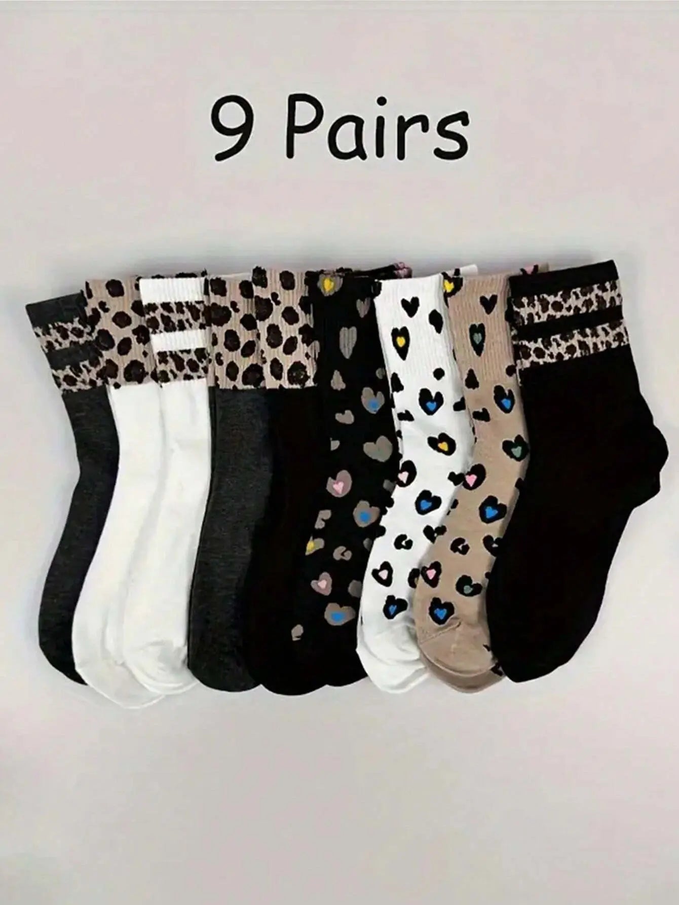 Chaussettes Montantes Femme Imprimé Léopard - Confort et Style JUNGLE LINE