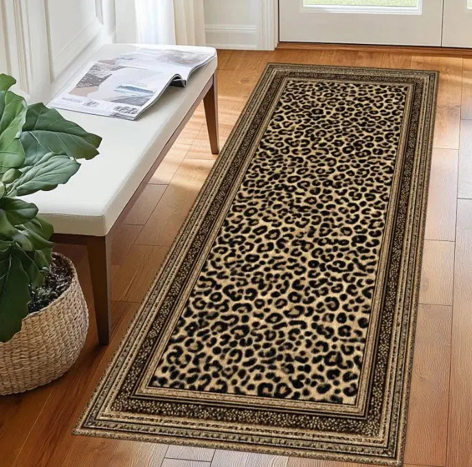 Leopard Runner Rug, Leopard Area Rug Leopard Themed Rug Hallway Rug Leopard Decor Rug Runner Runner Rug Area Rug Animal Long Rug - Jungle Line