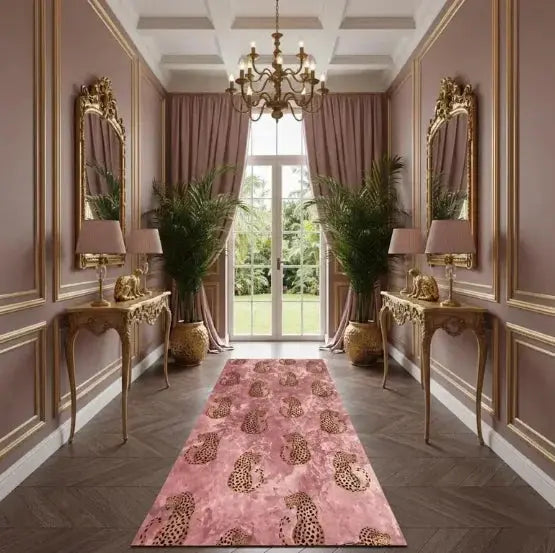 Leopard Runner Rug, Leopard Area Rug Leopard Themed Rug Hallway Rug Leopard Decor Rug Runner Runner Rug Area Rug Animal Long Rug - Jungle Line