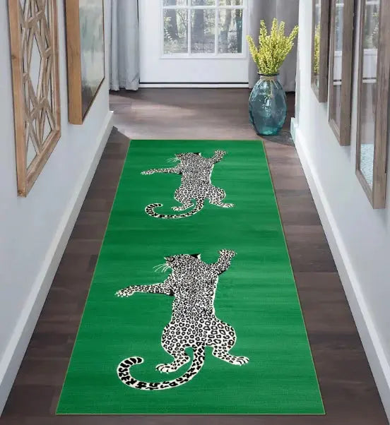 Leopard Runner Rug, Leopard Area Rug Leopard Themed Rug Hallway Rug Leopard Decor Rug Runner Runner Rug Area Rug Animal Long Rug - Jungle Line
