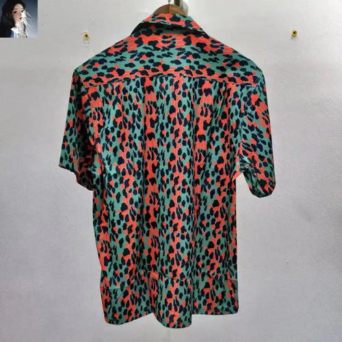 Leopard Print Y2k High Quality Hawaii Beach Men - Jungle Line