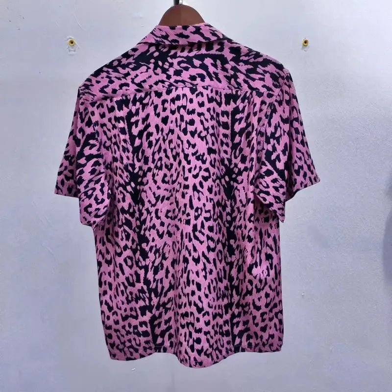 Leopard Print Y2k High Quality Hawaii Beach Men - Jungle Line