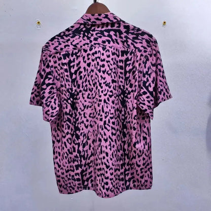 Leopard Print Y2k High Quality Hawaii Beach Men - Jungle Line