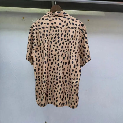 Leopard Print Y2k High Quality Hawaii Beach Men - Jungle Line