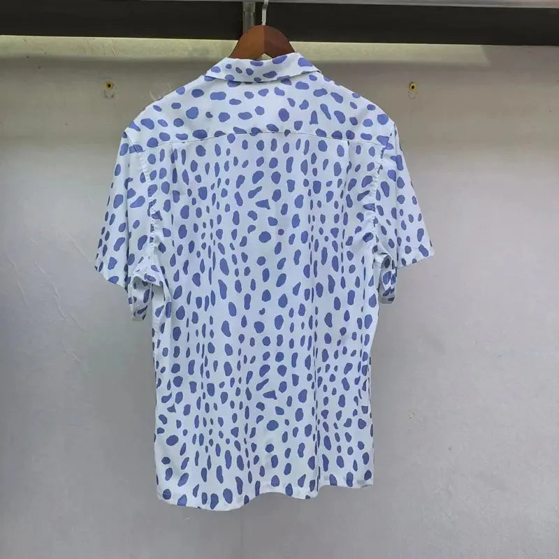 Leopard Print Y2k High Quality Hawaii Beach Men - Jungle Line