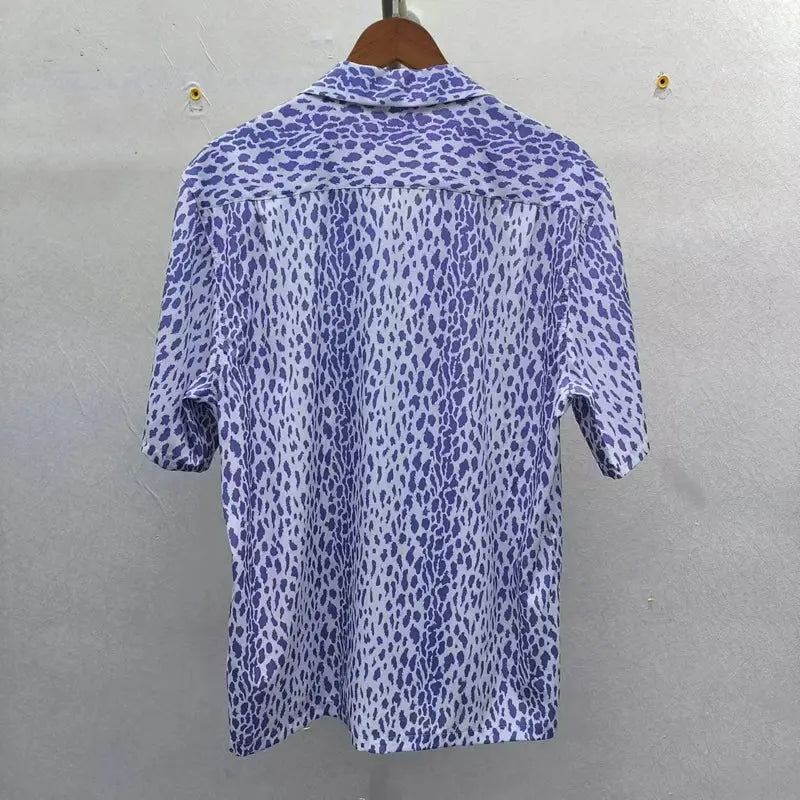 Leopard Print Y2k High Quality Hawaii Beach Men - Jungle Line