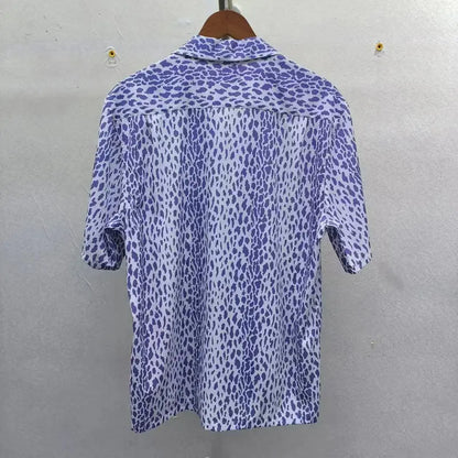 Leopard Print Y2k High Quality Hawaii Beach Men - Jungle Line