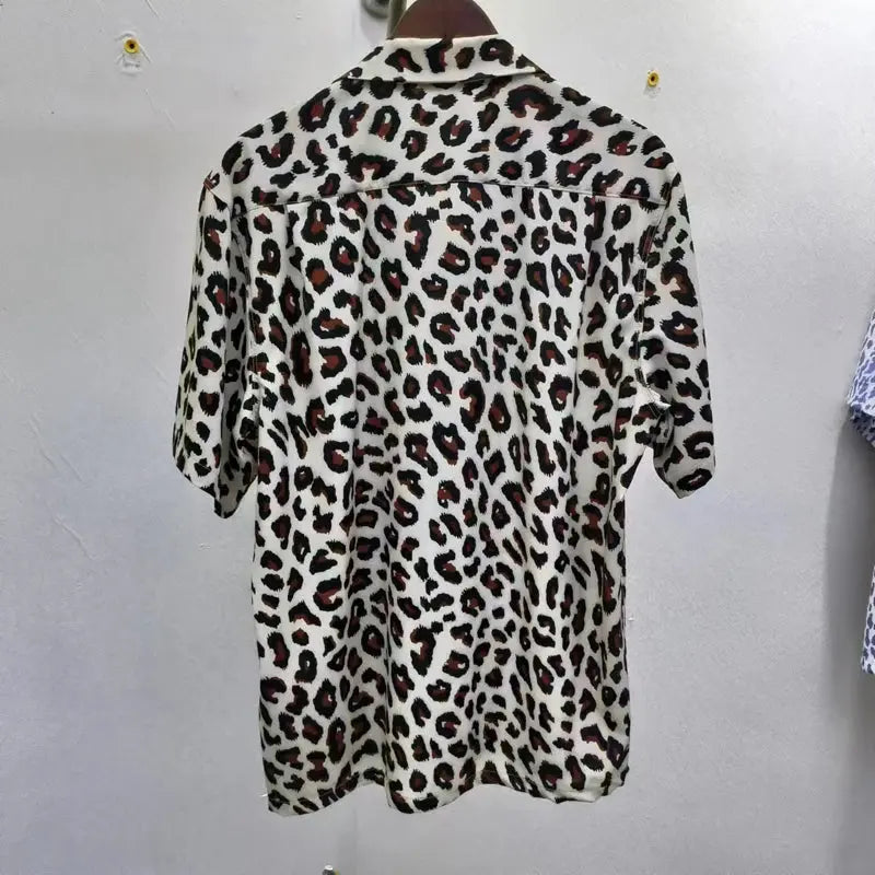 Leopard Print Y2k High Quality Hawaii Beach Men - Jungle Line