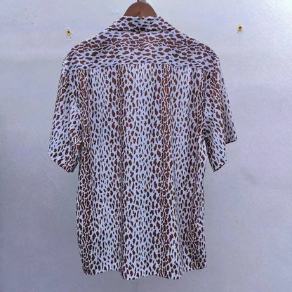 Leopard Print Y2k High Quality Hawaii Beach Men - Jungle Line