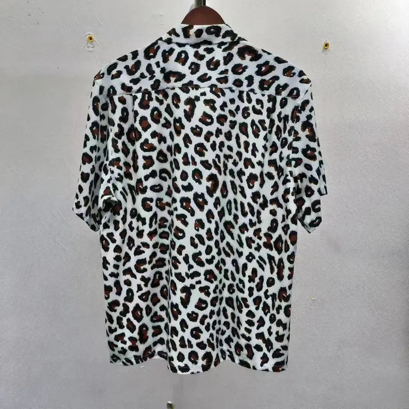Leopard Print Y2k High Quality Hawaii Beach Men - Jungle Line