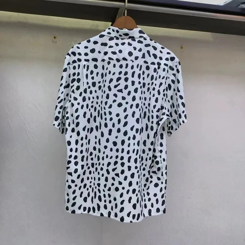 Leopard Print Y2k High Quality Hawaii Beach Men - Jungle Line