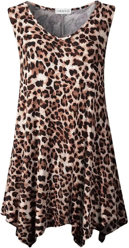 plus Size Tank Tops for Women V Neck T Shirts Summer Sleeveless Tunic Tops Loose Fit Flowy Blouse