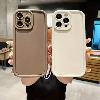 Luxury Candy Color Silicone Phone Case For IPhone 11 13 12 14 15 16 Pro Max 15 Pro 14 PLUS Shockproof Cover Iphone 11 Pro Case - Jungle Line